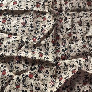 Mickey Minnie burlap